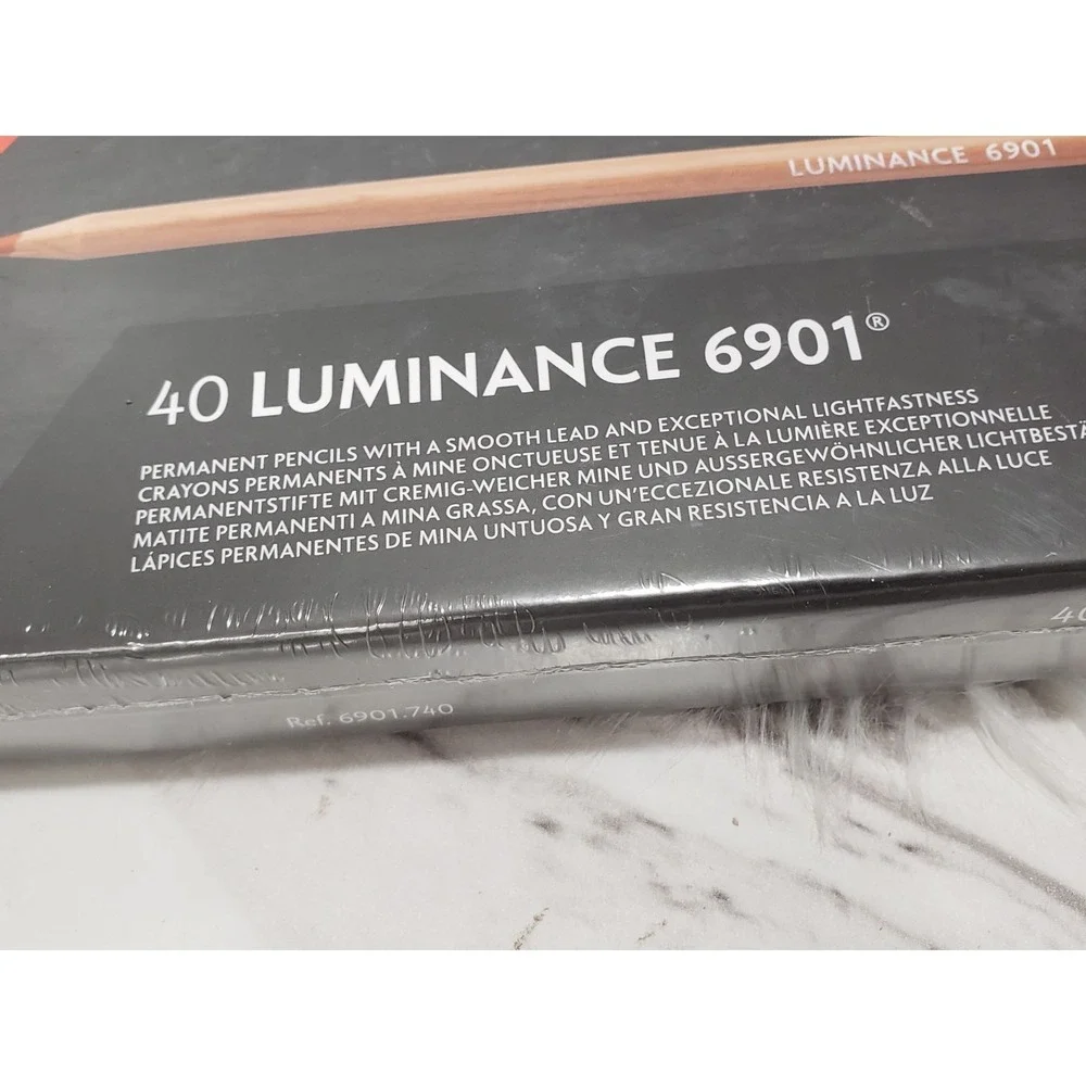 Caran d'Ache Luminance 6901 40 colored pencils NEW SEALED HIGHEST‎ LIGHTFASTNESS
